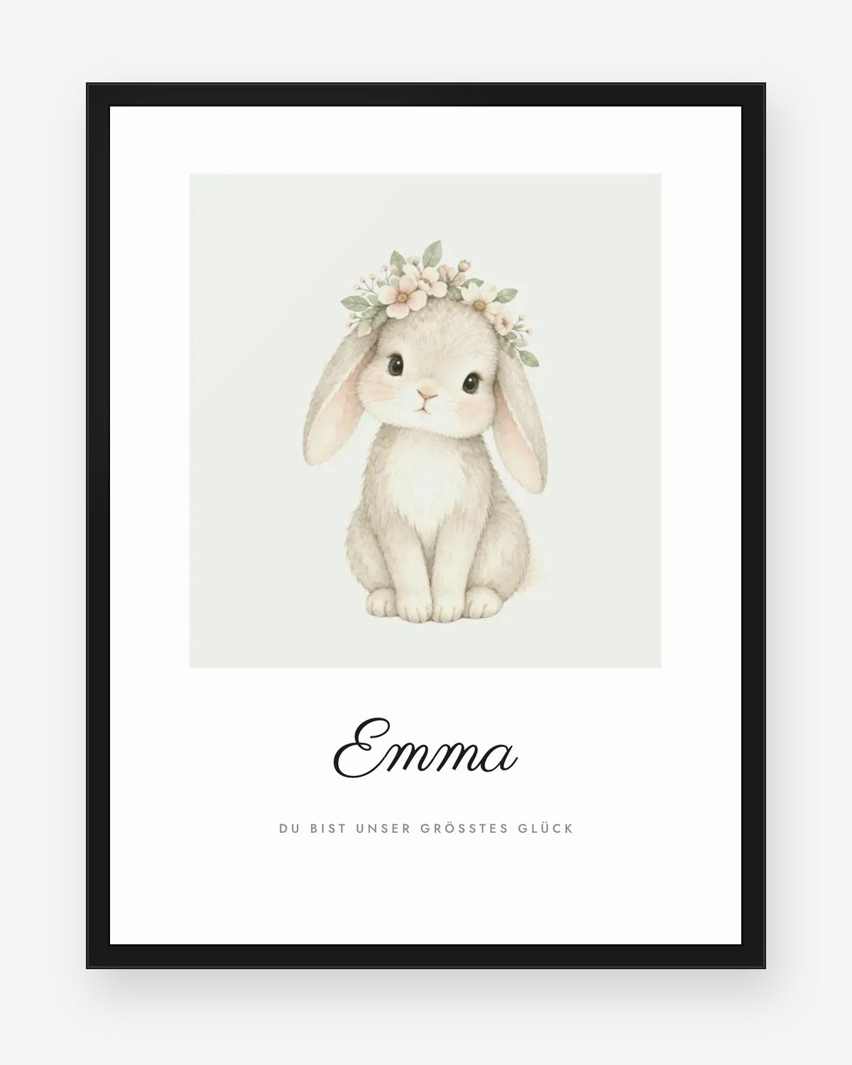 Kinderzimmer-Poster – Design Hase