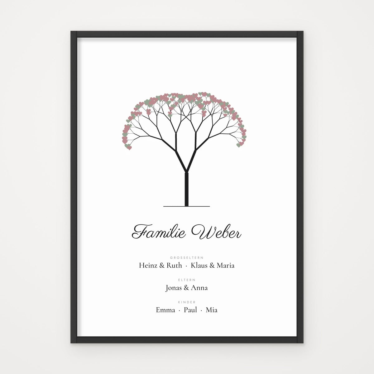Stammbaum-Poster – 3 Designs zur Auswahl