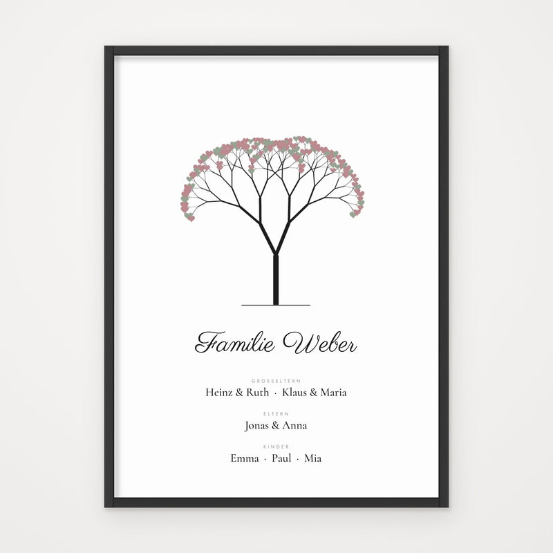 Stammbaum-Poster – 3 Designs zur Auswahl