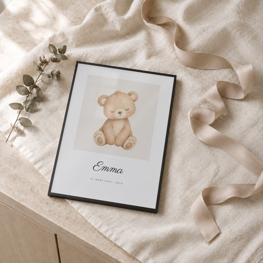 Als Geschenk im schwarzen Rahmen