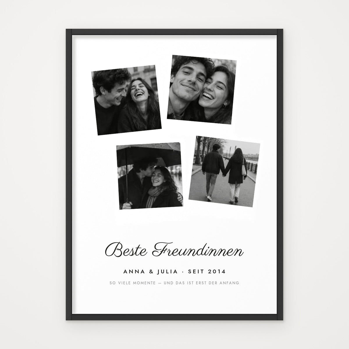 Freundinnen-Fotoposter