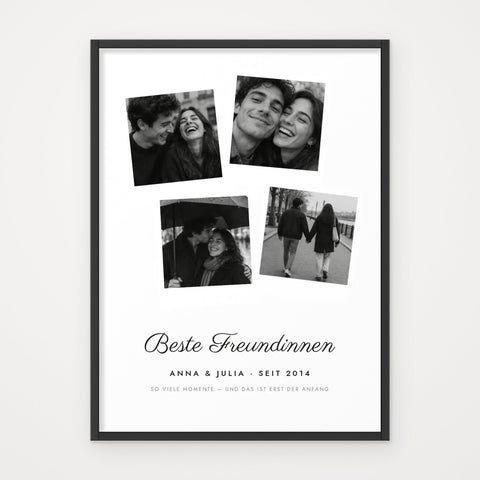 Freundinnen-Fotoposter