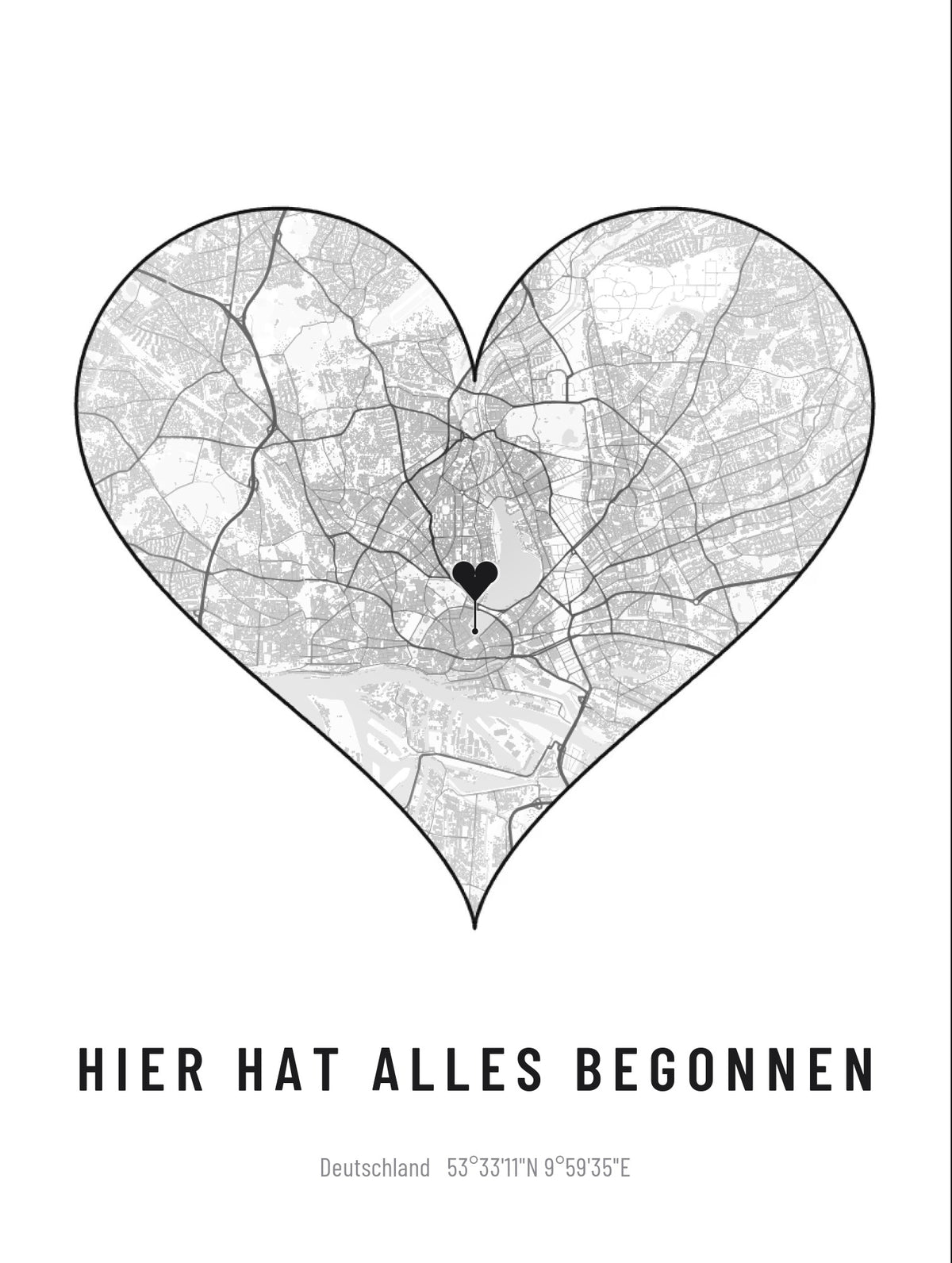Stadtkarte 10 HERZFORM – Design in voller Groesse