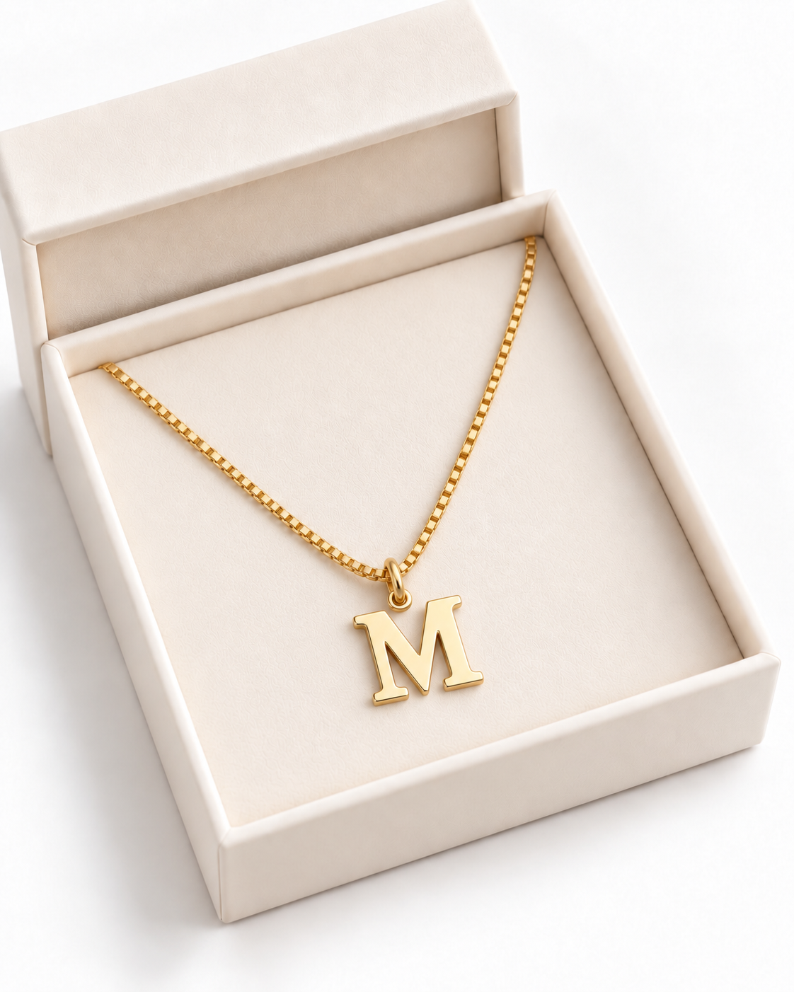 ELIN Initialenkette Gold – in der Geschenkbox – Lorelia