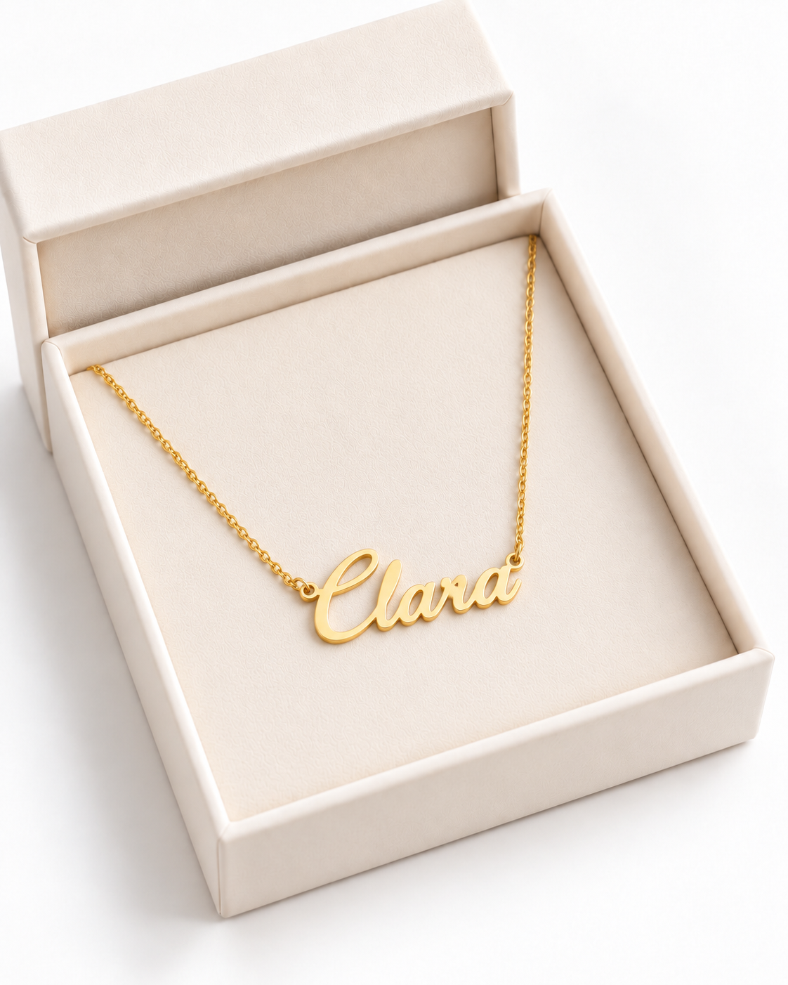 MERLE Namenskette in Schreibschrift Gold – in der Geschenkbox – Lorelia