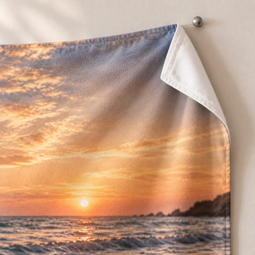 Foto-Wandteppich – Fleece, Ecke mit weißer Rückseite