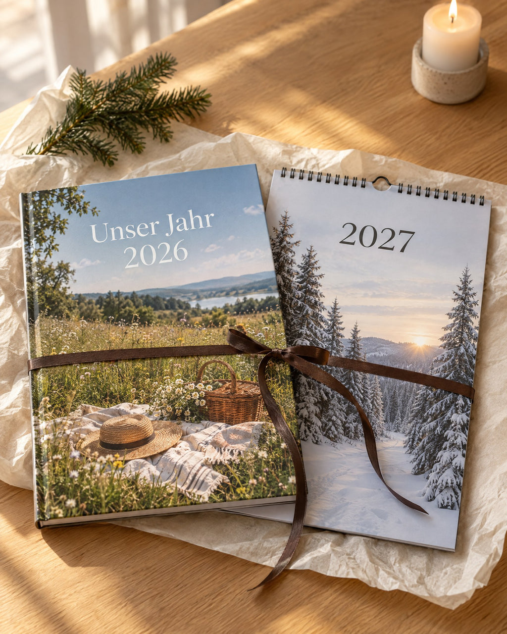 Kalender und Fotobuch als Set