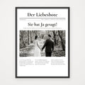 Zeitungsposter EXTRABLATT – Poster im schwarzen Rahmen
