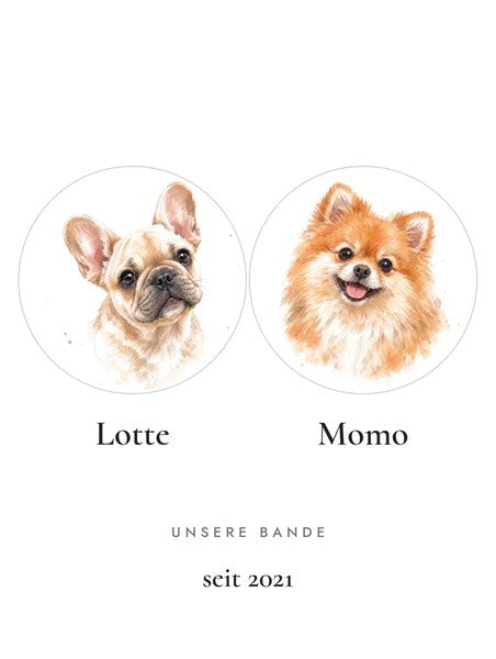 Haustier-Poster – Design Mehrere Tiere