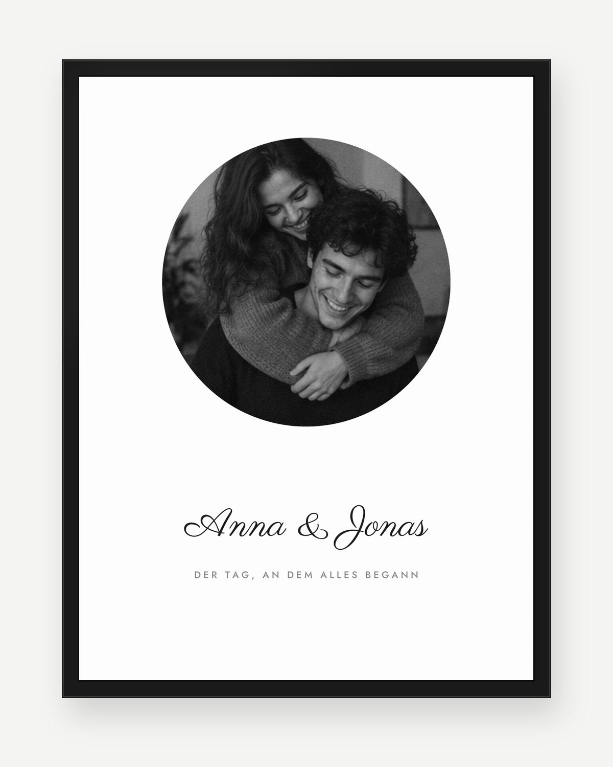 Paar-Fotoposter – Design Kreis