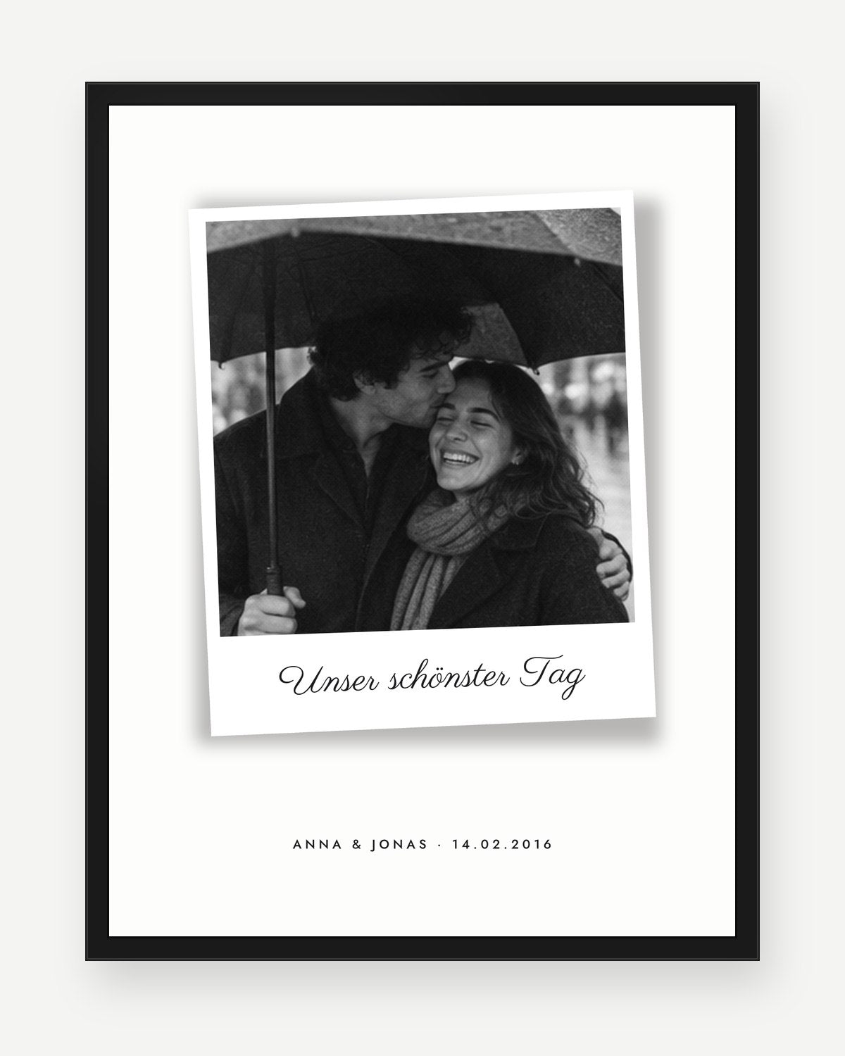 Paar-Fotoposter – Design Polaroid