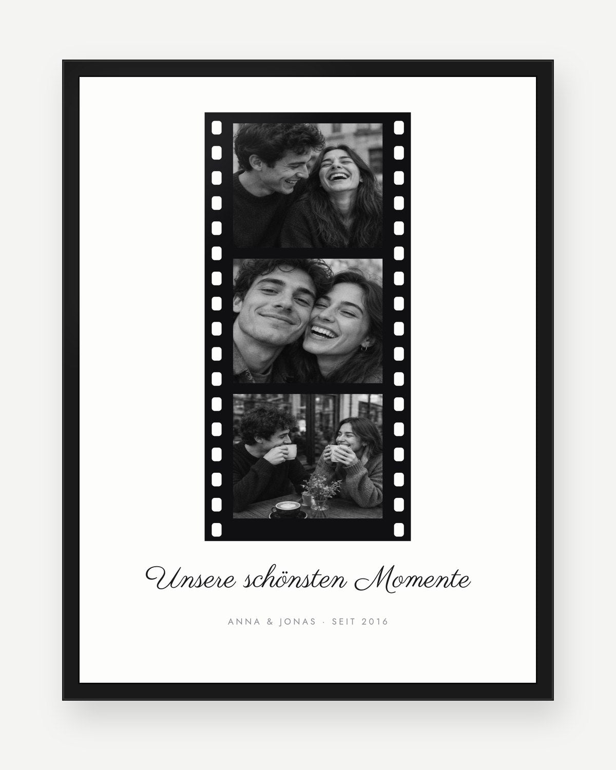 Paar-Fotoposter – Design Filmstreifen